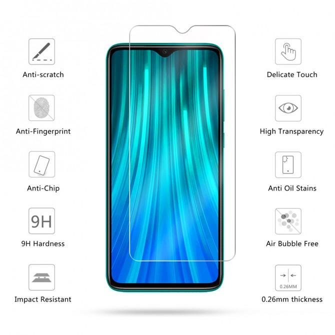 Захисне скло для XIAOMI Redmi Note 8 Pro (0.3 мм, 2.5D)-1