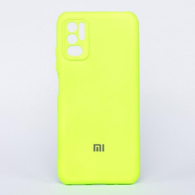 Чехол Original Soft Case Xiaomi Redmi Note 10 5G/Poco M3 Pro Салатовый FULL