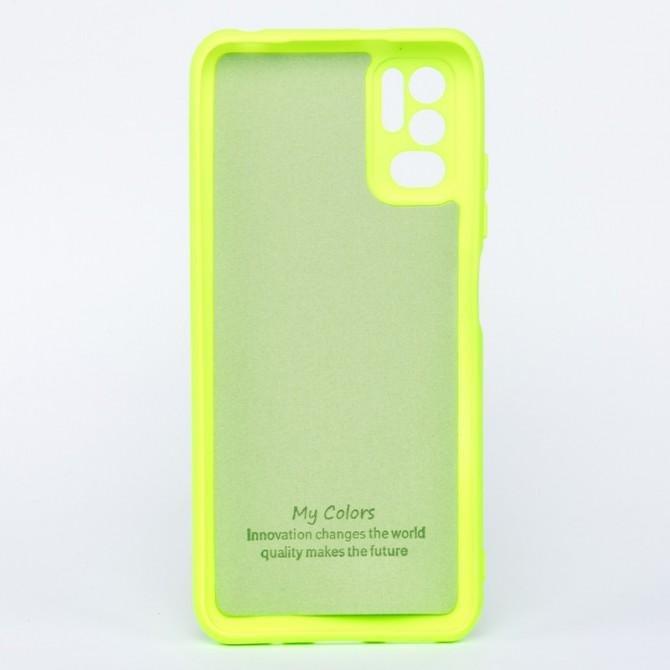 Чехол Original Soft Case Xiaomi Redmi Note 10 5G/Poco M3 Pro Салатовый FULL-1