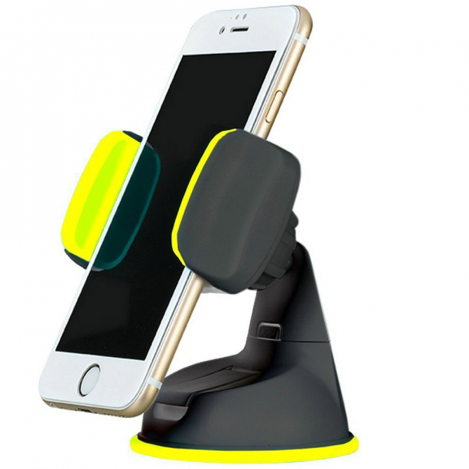 Автотримач Hoco CA5 Чорний/Жовтий-2