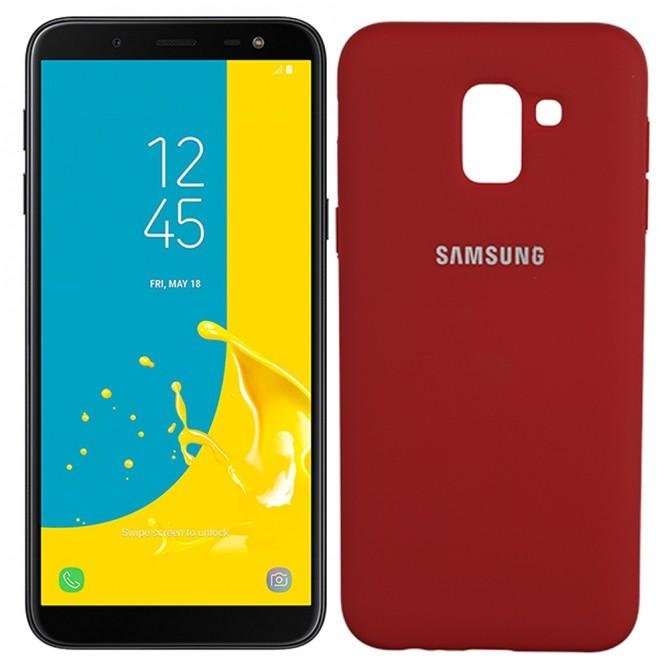 Чохол Soft Case для Samsung J6 2018 Червоний FULL