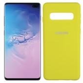 Чехол Soft Case для Samsung G975 Galaxy S10 Plus Ярко жёлтый FULL