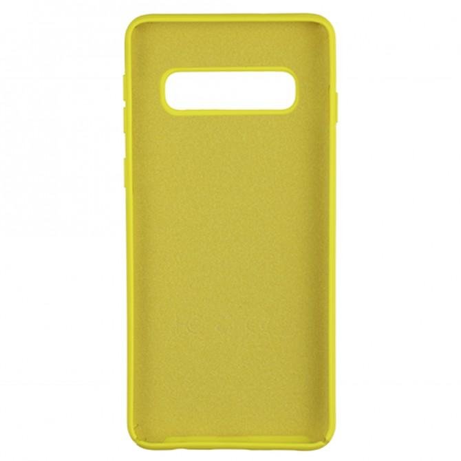 Чохол Soft Case для Samsung G975 Galaxy S10 Plus Яскраво жовтий FULL-2