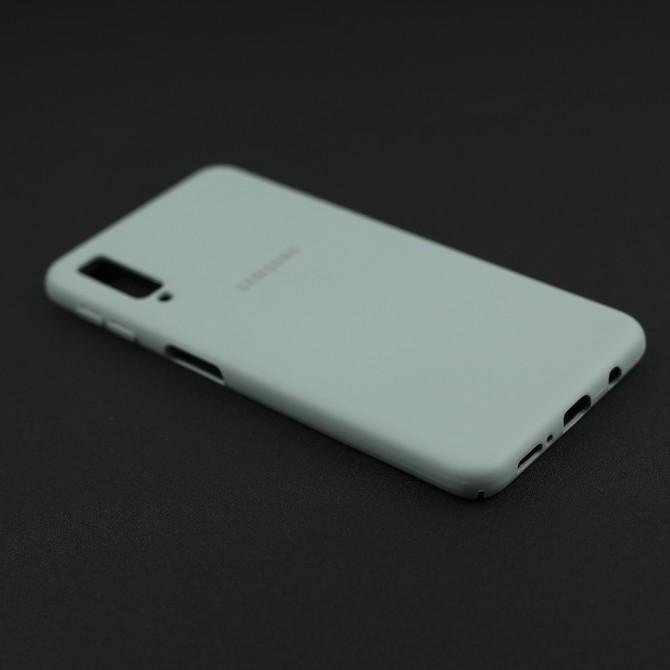 Чехол Soft Case для Samsung A750 Galaxy A7 2018 Светло Голубой FULL-4