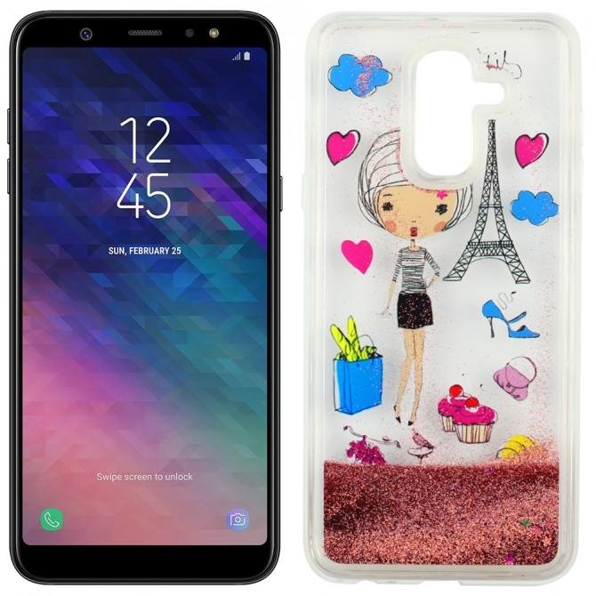 Чохол U-Like Aqua Case для Samsung A605 Galaxy A6 Plus 2018 Леді