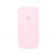 Силіконовий чохол для iPhone X/Xs Світло Рожевий FULL (SQUARE SHAPE)