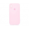 Силіконовий чохол для iPhone X/Xs Світло Рожевий FULL (SQUARE SHAPE)