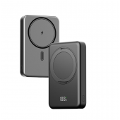 Додаткова батарея Gelius Holdix GP-PBW302 Magnetic Wireless 10000mAh 15W Black Додаткова батарея Gelius Holdix GP-PBW302 Magnetic Wireless 10000mAh 15W Black