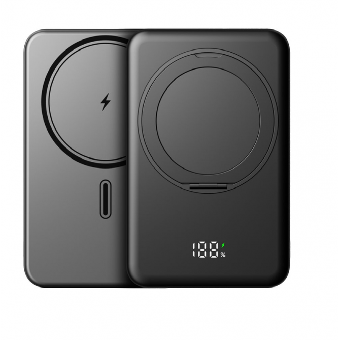 Дополнительная батарея Gelius Holdix GP-PBW302 Magnetic Wireless 10000mAh 15W Black-4