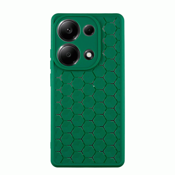 Чехол TPU Honeycomb для Xiaomi Redmi Note 13 4G Темно Зеленый