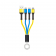 Кабель USB Gelius Pro Splitter 3in1 GP-UC130 3in1 Yellow/Blue