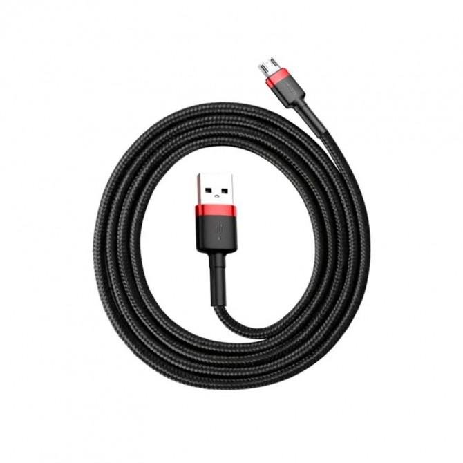 Кабель Baseus Cafule MicroUSB (CAMKLF-B91) Black/Red 1m-1
