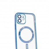 Силіконовий чохол SHINING with MagSafe для iPhone 12 Синій Силіконовий чохол SHINING with MagSafe для iPhone 12 Синій