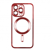 Силиконовый чехол SHINING with MagSafe для iPhone 15 Pro Max Красный Силиконовый чехол SHINING with MagSafe для iPhone 15 Pro Max Красный