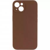 Силиконовый чехол для iPhone 13 Коричневый FULL (NO LOGO)