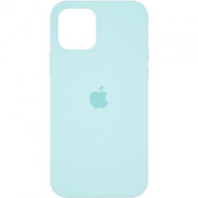 Оригінальний силіконовий чохол для iPhone 12 /12 Pro Ментоловий FULL
