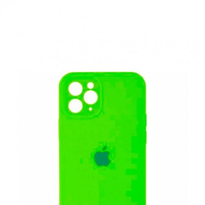 Силиконовый чехол для iPhone 11 Pro Max Неоново Зеленый FULL (with camera protection)-1