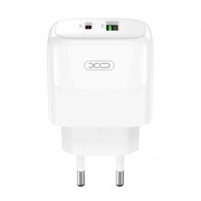 Сетевое зарядное устройство XO L138 30W/1USB + 1USB-C White-2