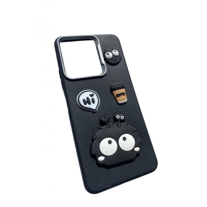 Чохол TPU Leather Toys для Xiaomi Note 13 Pro 5G/ Poco X6 (Monster / Black)-2