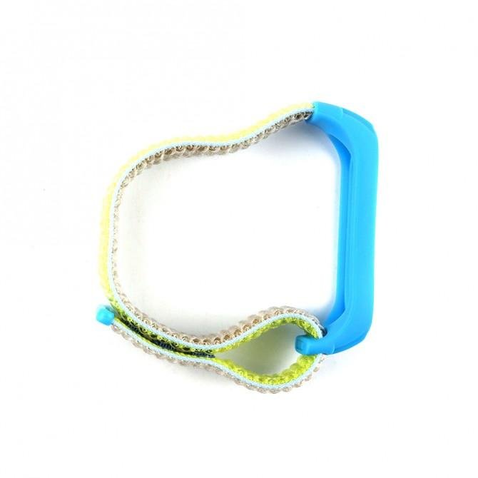 Ремінець для Xiaomi Band 5/6 Nylon design Blue/Yellow