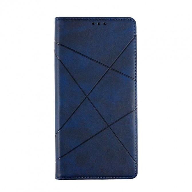 Чехол-книжка Lines Leather for Samsung A145 Galaxy A14 5G Blue