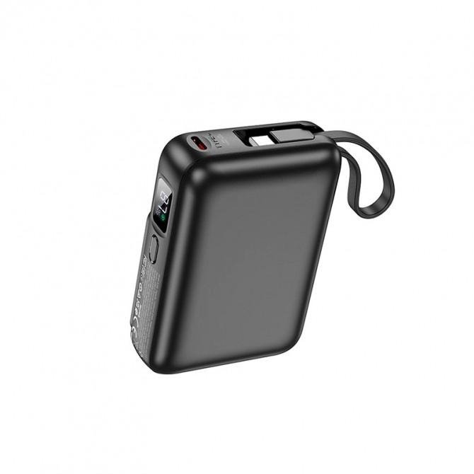 Повербанк Borofone BJ59 Refined 22.5W+PD20W with magnetic cable (10000mAh) Black-1