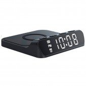 Настільний годинник з бездротовою зарядкою Gelius Oasis GP-SDC03 Black Настільний годинник з бездротовою зарядкою Gelius Oasis GP-SDC03 Black