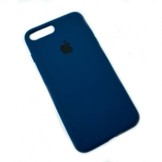 Оригинальный силиконовый чехол для iPhone 7/8 Plus Сапфировый FULL-2