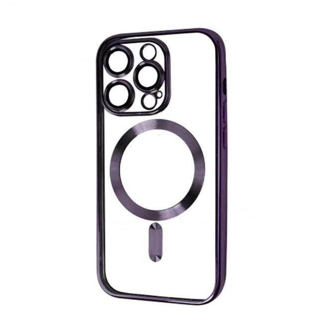 Силиконовый чехол SHINING with MagSafe для iPhone 14 Plus Темно Фиолетовый