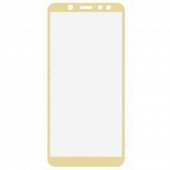 Захисне скло для SAMSUNG A605 Galaxy A6 Plus (2018) (0.3 мм, 2.5D, із золотистим Silk Screen покритт Захисне скло для SAMSUNG A605 Galaxy A6 Plus (2018) (0.3 мм, 2.5D, із золотистим Silk Screen покритт