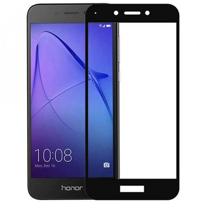 Захисне скло для HUAWEI Honor 6A (0.3 мм, 2.5D, з чорним Silk Screen покриттям)