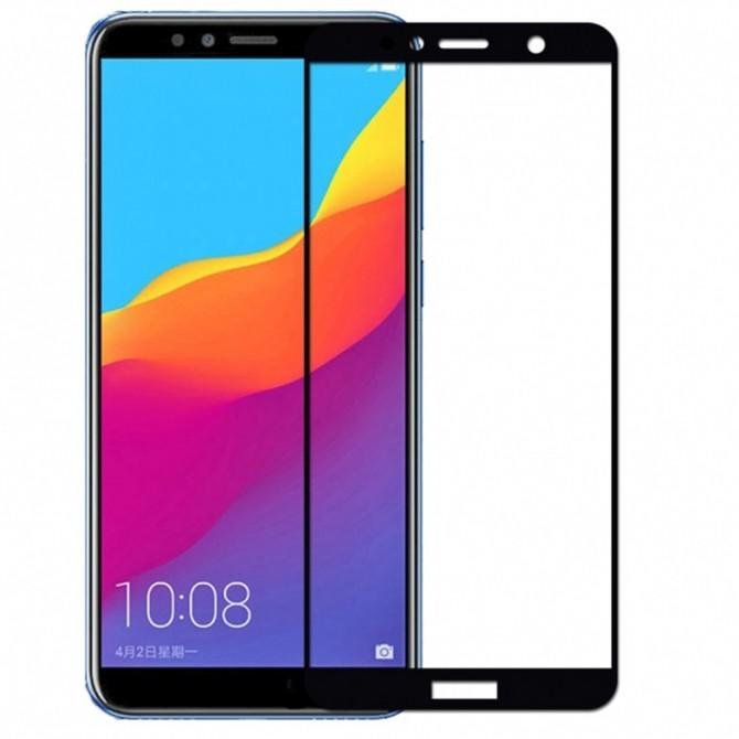 Защитное стекло для HUAWEI Honor 7A Pro (0.3 мм, 2.5D, с чёрным Silk Screen покрытием)
