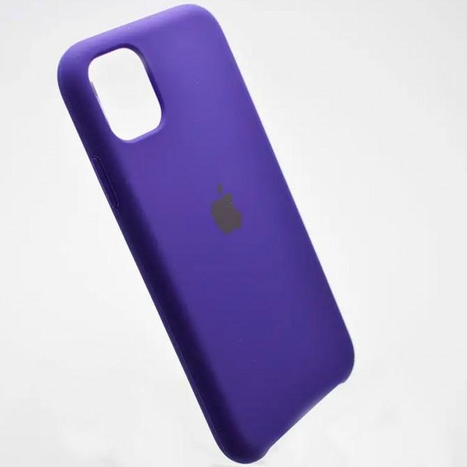 Оригінальний силіконовий чохол для iPhone 11 Темно Фіолетовий FULL-1