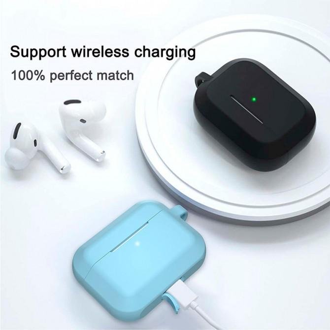 Чохол U-Like Silicone Protective Case For Airpods Pro with Lock Sky Blue-1