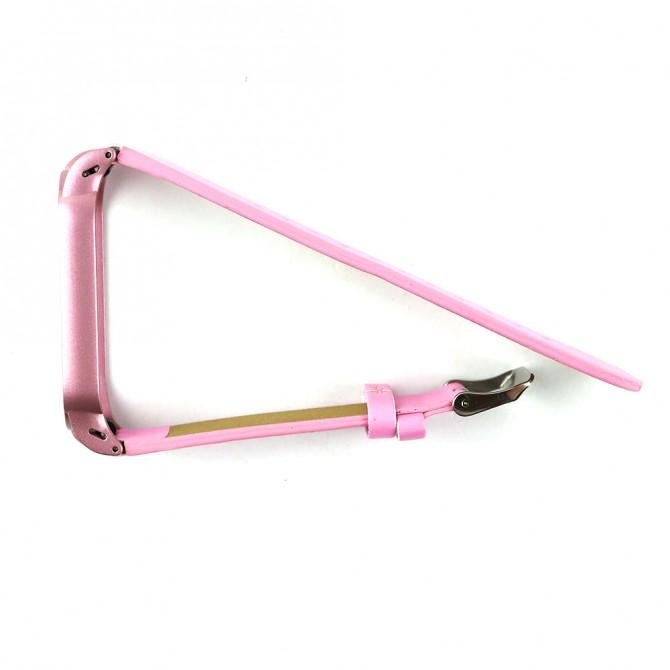 Ремешок для Xiaomi Band 5/6 Leather Hot Pink-1