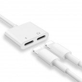 Переходник XO Lightning Male - Dual Lightning Female White Переходник XO Lightning Male - Dual Lightning Female White
