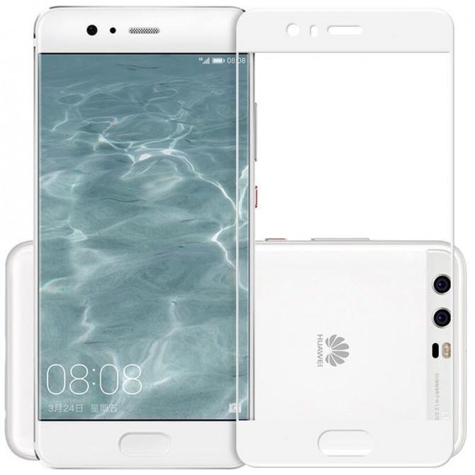 Защитное стекло для HUAWEI P10 Plus (0.3 мм, 2.5D, с белым Silk Screen покрытием)