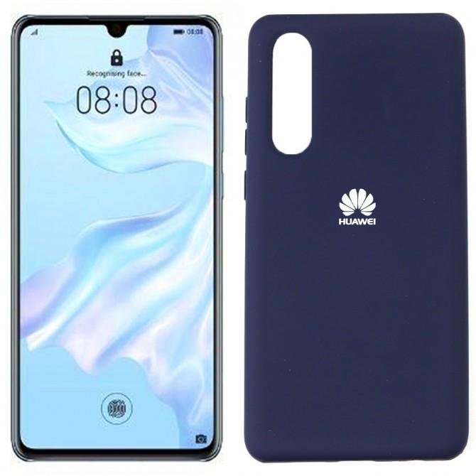 Чехол Soft Case для Huawei P30 Синий FULL