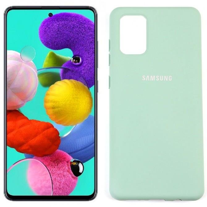 Чехол Soft Case для Samsung A515 Galaxy A51 Голубой FULL