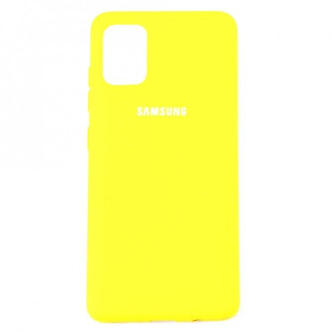 Чехол Soft Case для Samsung A515 Galaxy A51 Ярко желтый FULL-1