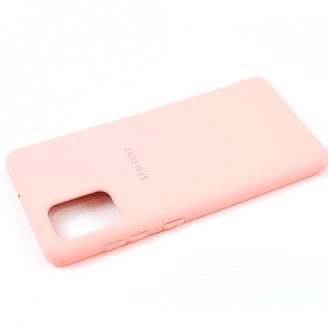 Чехол Soft Case для Samsung A715 Galaxy A71 Розовый FULL-4