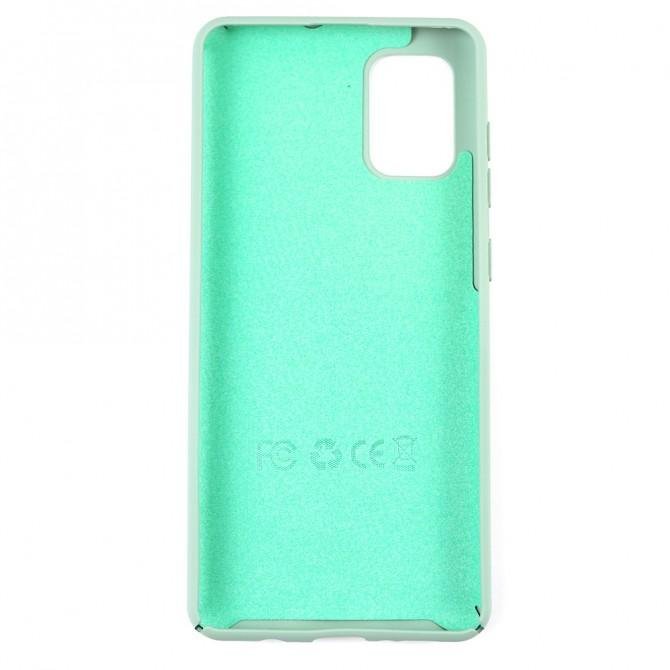 Чехол Soft Case для Samsung A715 Galaxy A71 Голубой FULL-2
