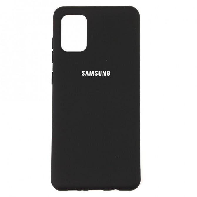 Чехол Soft Case для Samsung A715 Galaxy A71 Чёрный FULL-1
