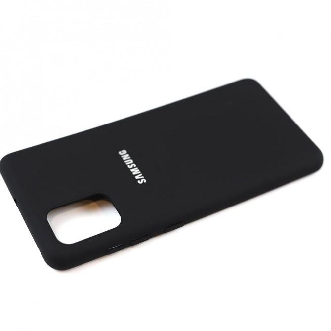 Чехол Soft Case для Samsung A715 Galaxy A71 Чёрный FULL-4