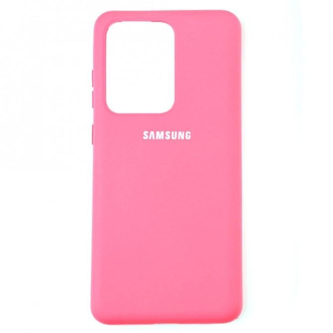 Чохол Soft Case для Samsung G988 Galaxy S20 Ultra Яскраво Рожевий FULL-1