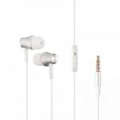 Наушники HF MP3 Celebrat G5 White + mic + button call answering