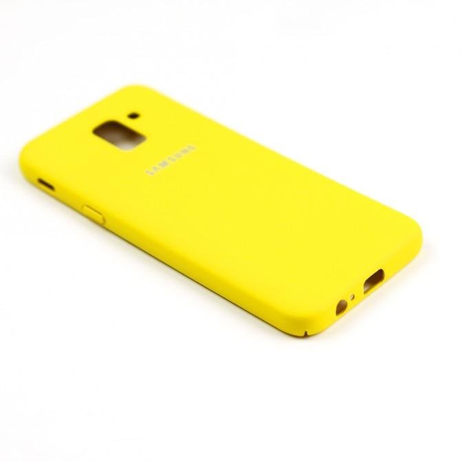Чехол Soft Case для Samsung J6 2018 Ярко желтый FULL-3
