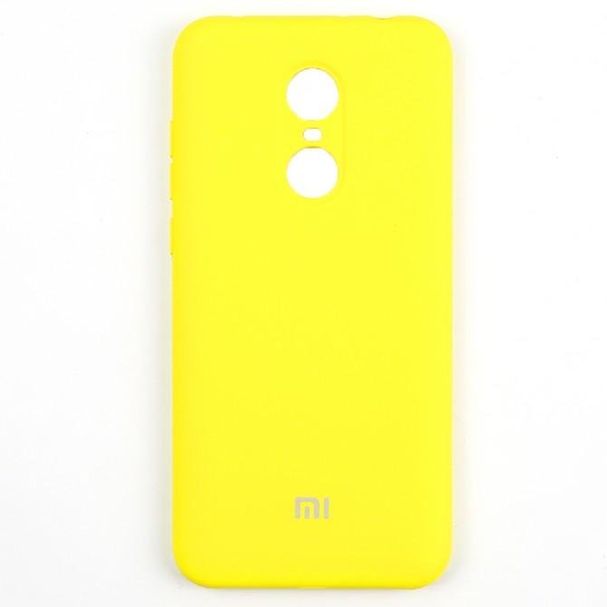 Чехол Soft Case для Xiaomi Redmi 5 Plus Ярко желтый FULL