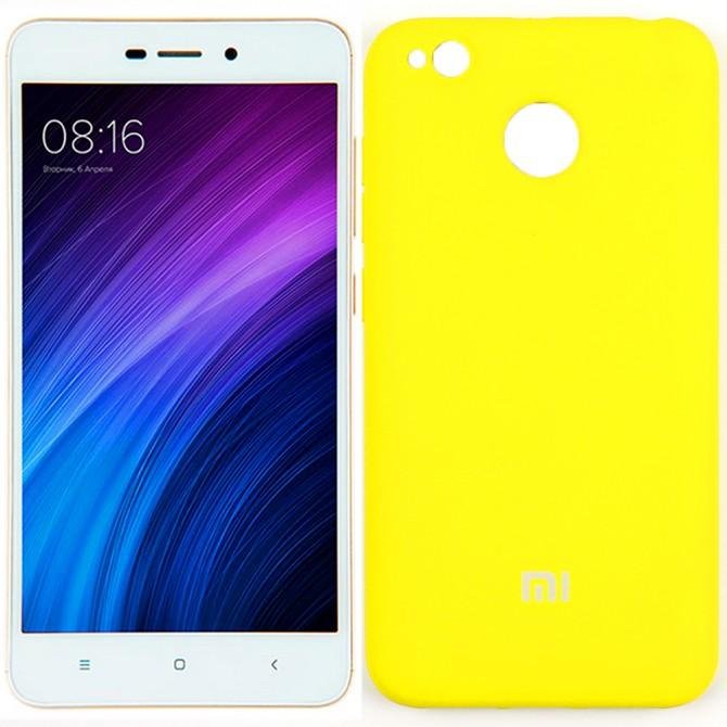 Чохол Soft Case для Xiaomi Redmi 4x Яскраво жовтий FULL