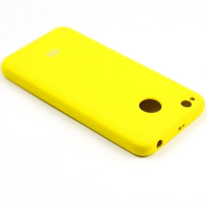 Чохол Soft Case для Xiaomi Redmi 4x Яскраво жовтий FULL-3